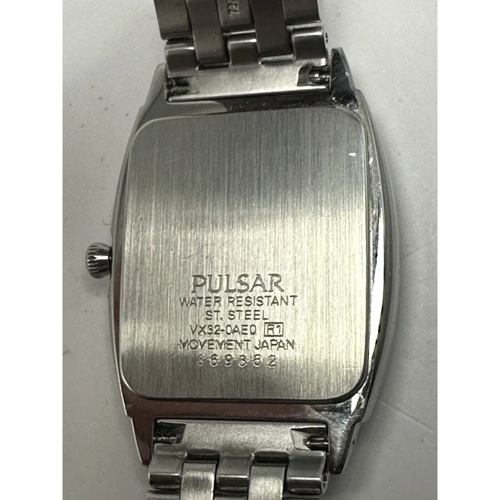 Pulsar‎ By Seiko VX32-0AE0 Mens Dress Watch New Battery 31MM 7.5